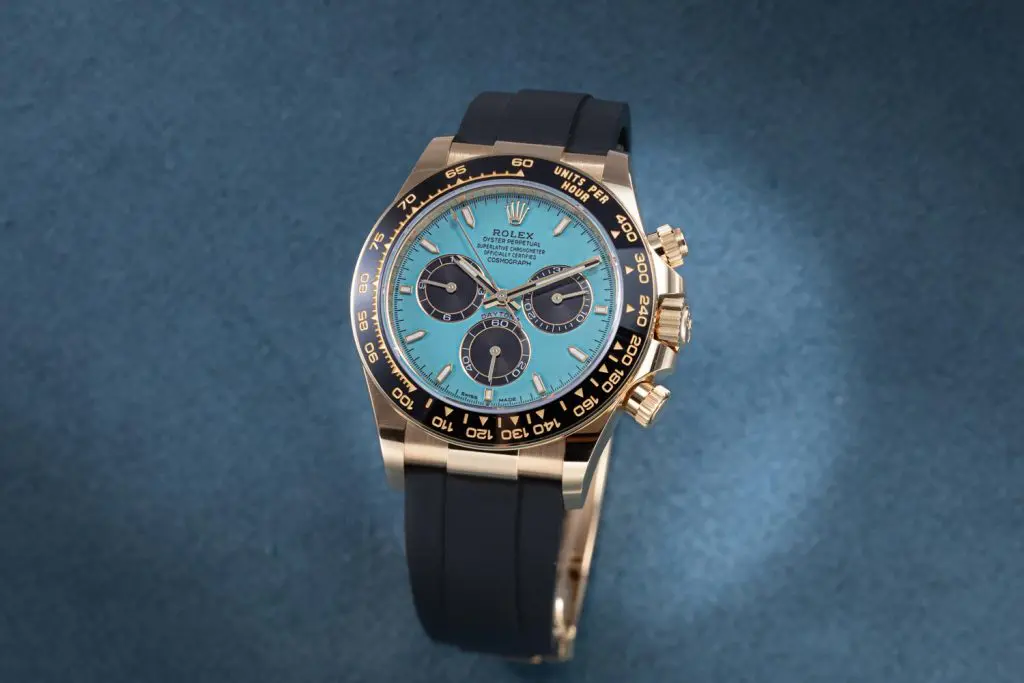 Unicorn Luxury Rolex Oyster Perpetual Cosmograph Daytona Turquoise Blue Lacquer 6 Rolex Cosmograph Daytona “Turquoise Blue” Watch